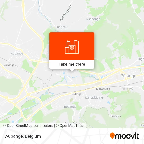 Aubange map