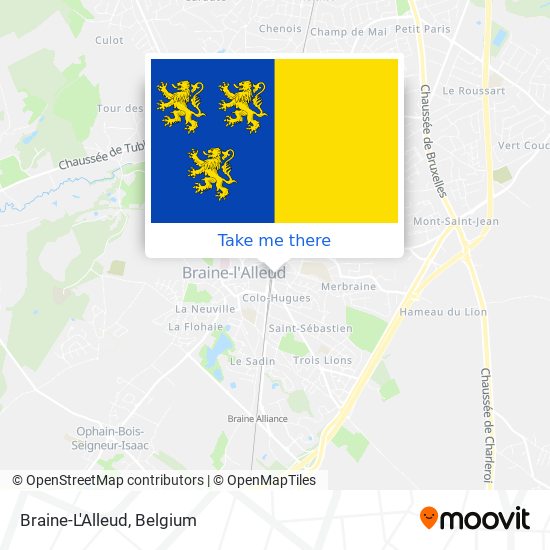 Braine-L'Alleud map