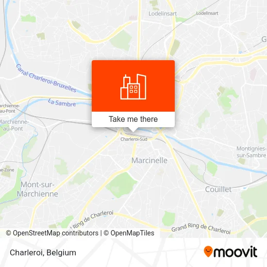 Charleroi map