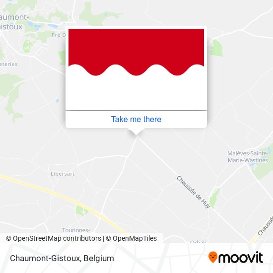 Chaumont-Gistoux map
