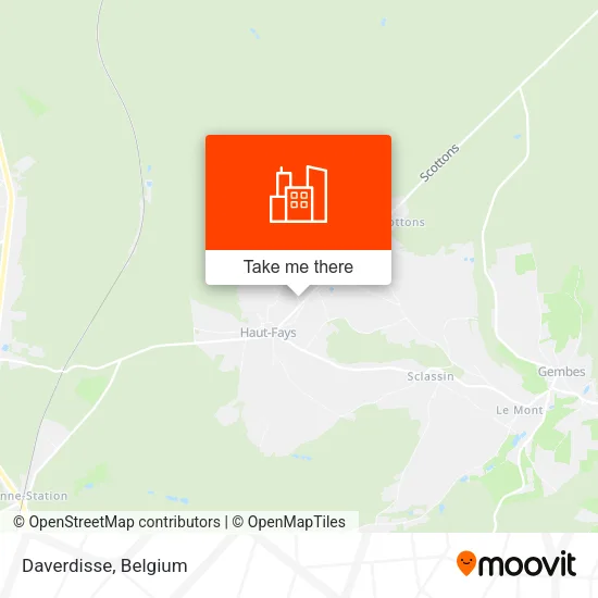 Daverdisse map