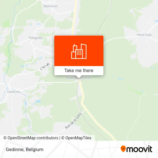 Gedinne map