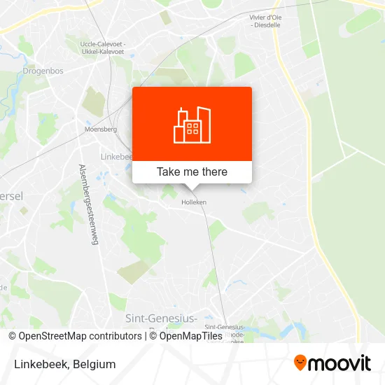 Linkebeek map