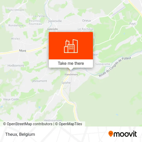 Theux map