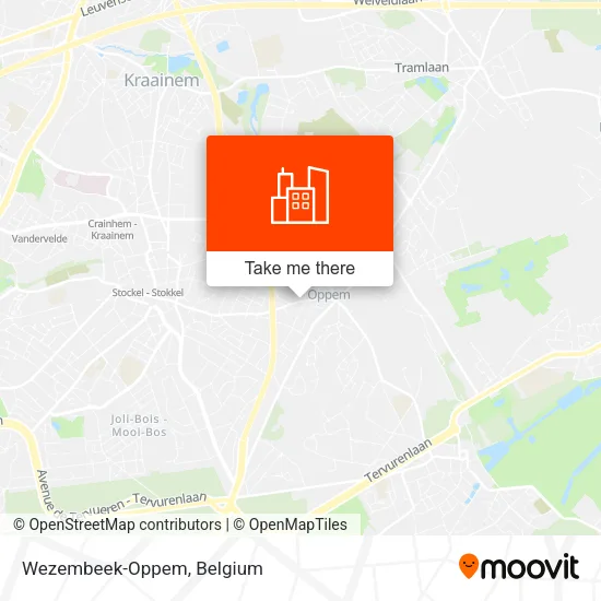 Wezembeek-Oppem map