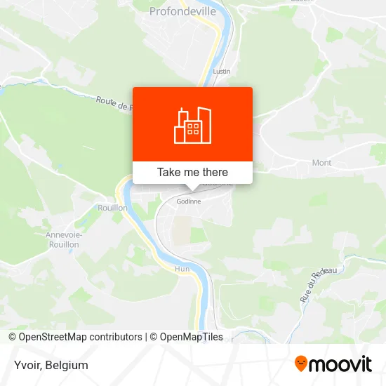 Yvoir map