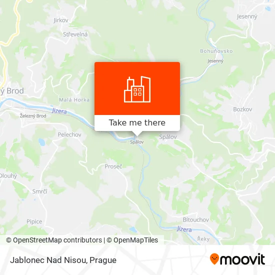 Jablonec Nad Nisou map