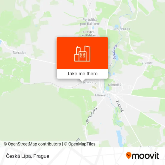 Карта Česká Lípa