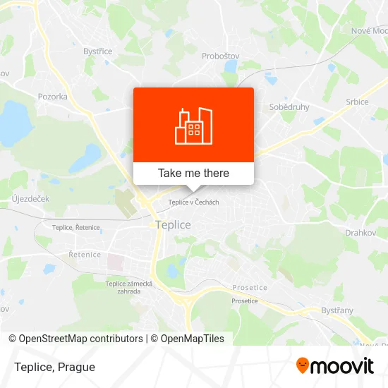 Teplice map