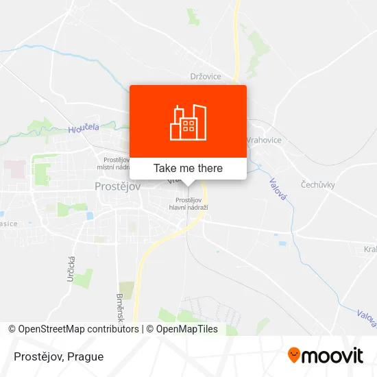 Карта Prostějov