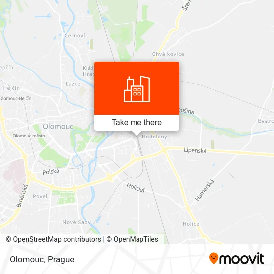 Olomouc map