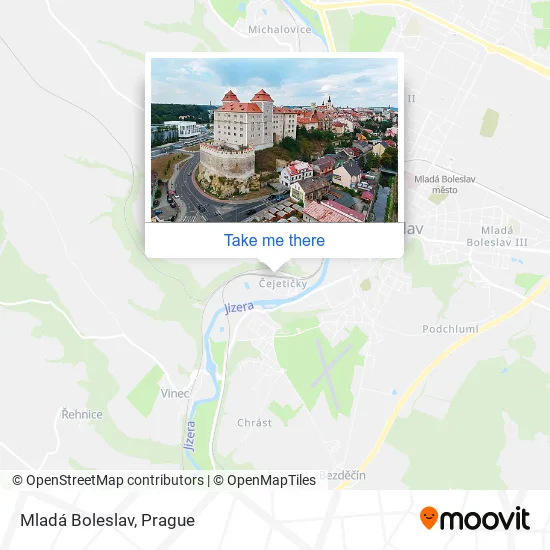 Карта Mladá Boleslav