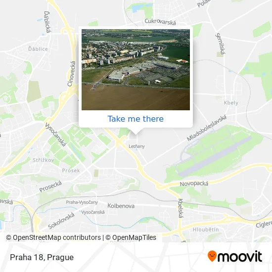 Карта Praha 18