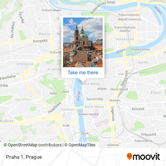 Карта Praha 1