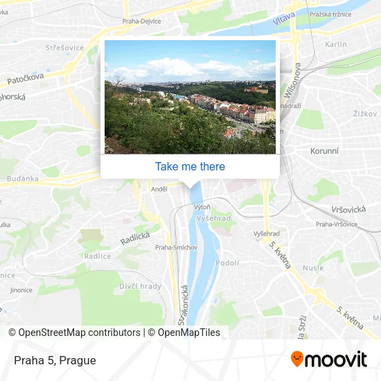Карта Praha 5