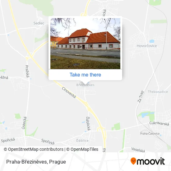 Карта Praha-Březiněves