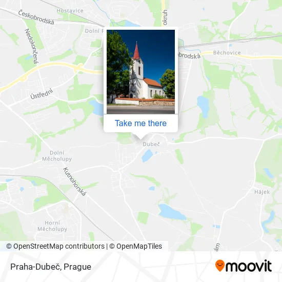Карта Praha-Dubeč