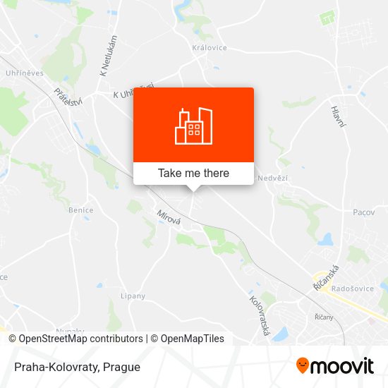 Карта Praha-Kolovraty