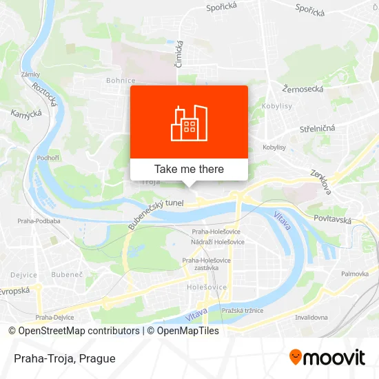 Карта Praha-Troja