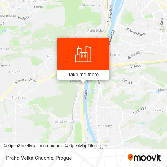 Praha-Velká Chuchle map