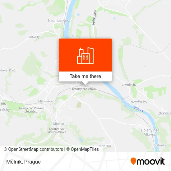 Карта Mělník