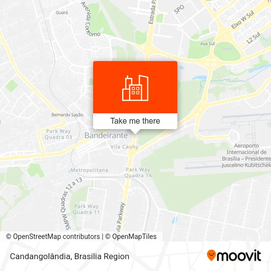 Candangolândia map