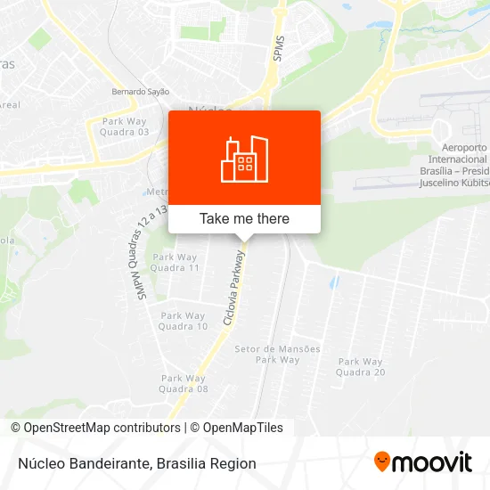 Núcleo Bandeirante map