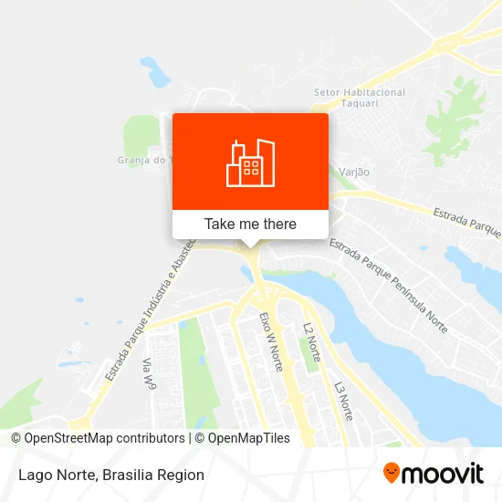 Lago Norte map