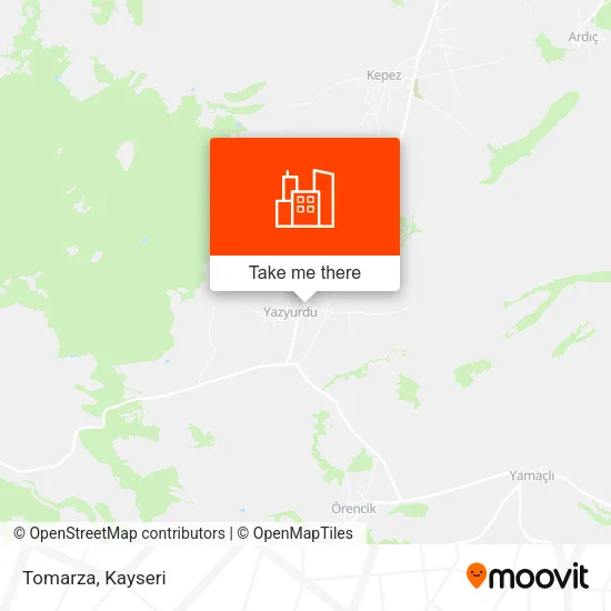 Tomarza map