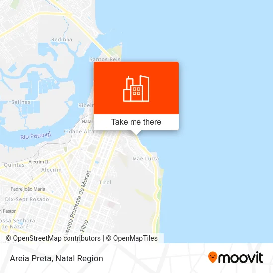 Areia Preta map