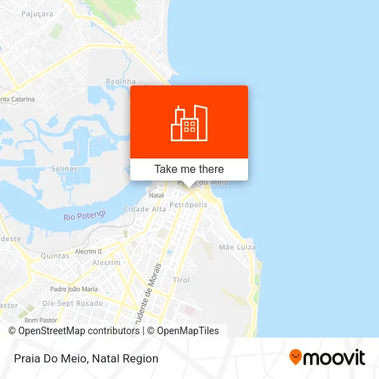 Praia Do Meio map