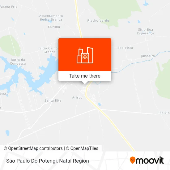 São Paulo Do Potengi map
