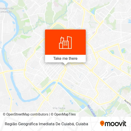 Região Geográfica Imediata De Cuiabá map