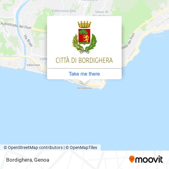 Bordighera map