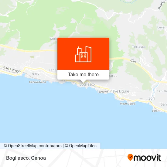 Bogliasco map