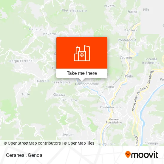 Ceranesi map