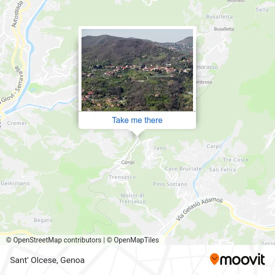Sant' Olcese map