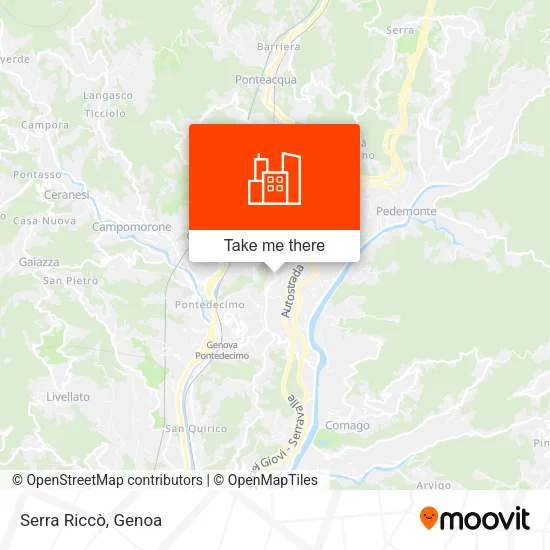 Serra Riccò map