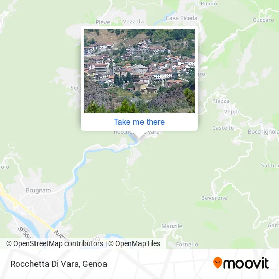 Rocchetta Di Vara map