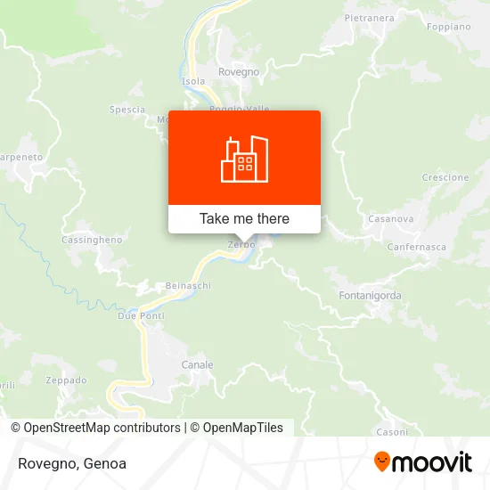 Rovegno map