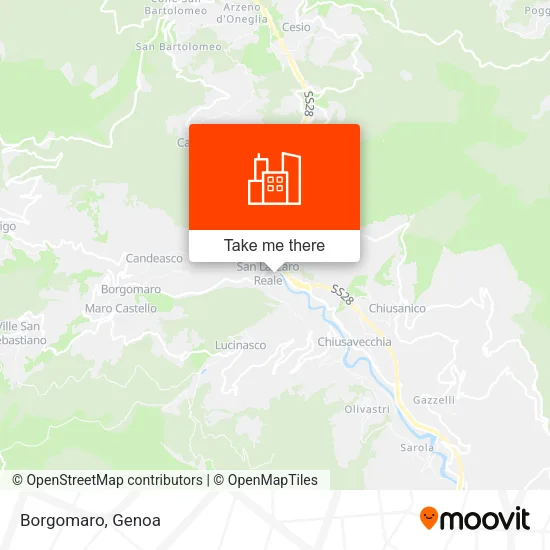 Borgomaro map