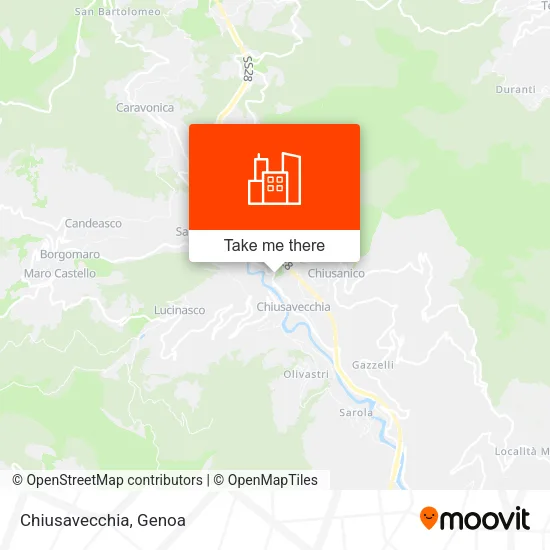 Chiusavecchia map