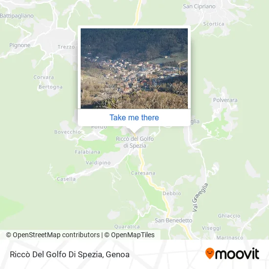 Riccò Del Golfo Di Spezia map