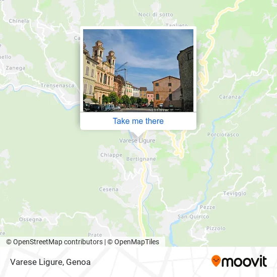 Varese Ligure map