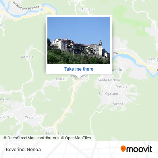 Beverino map