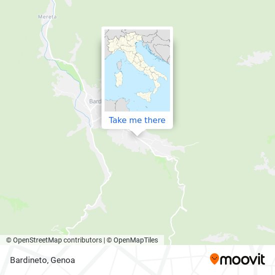 Bardineto map