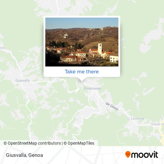 Giusvalla map