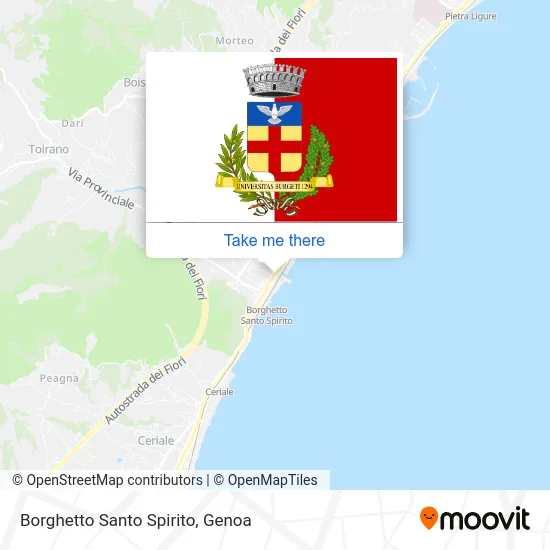 Borghetto Santo Spirito map