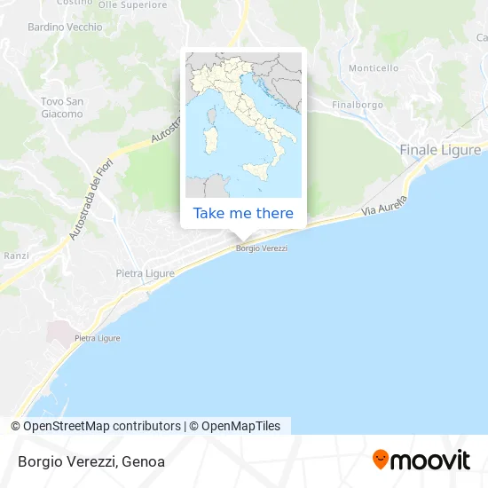Borgio Verezzi map