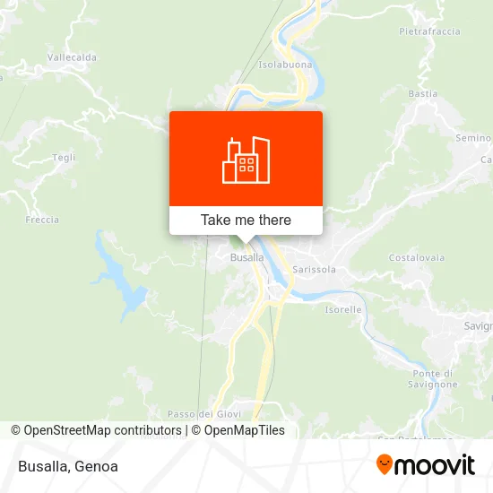 Busalla map